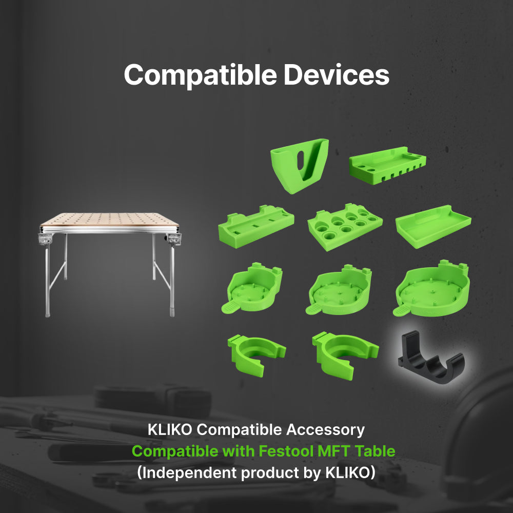 Festool MFT Clip-In Storage Accessories , Tool-Free Organizer for MFT Table