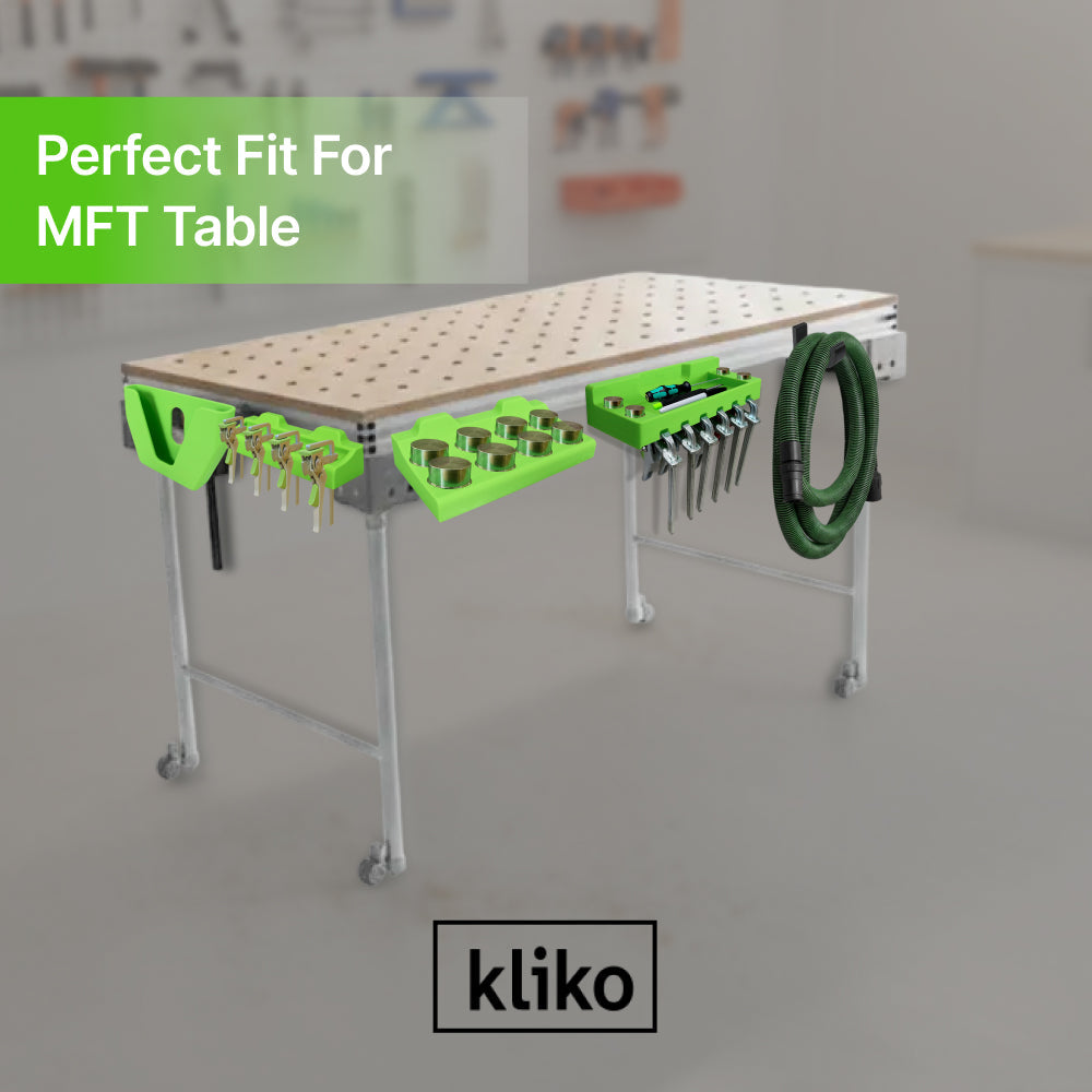 Festool MFT Clip-In Storage Accessories , Tool-Free Organizer for MFT Table